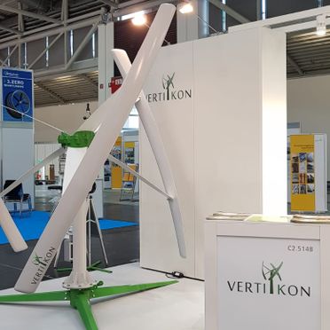 Vertikon Windkraftanlage Icon Bild